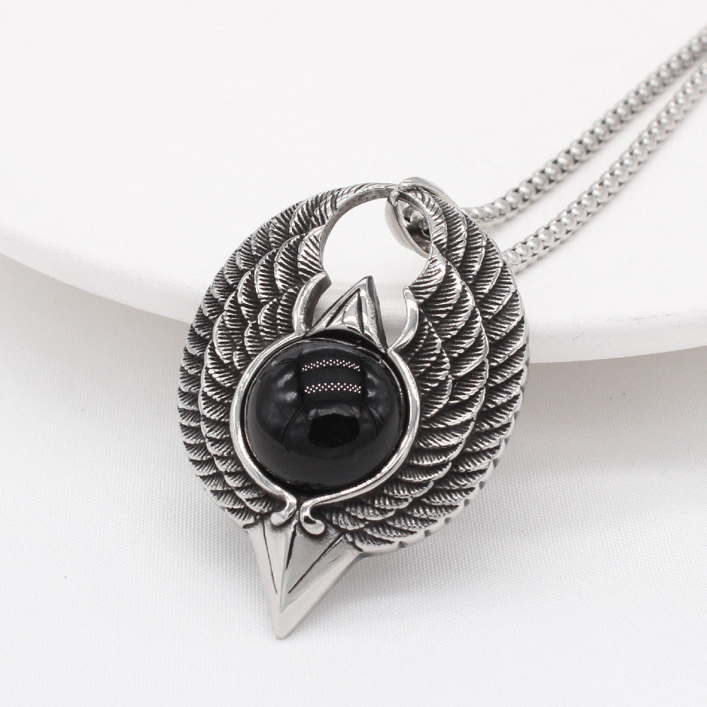 Eagle Pendant Titanium Steel For Men And Unisex Protection Statement Planderful Bold Retro