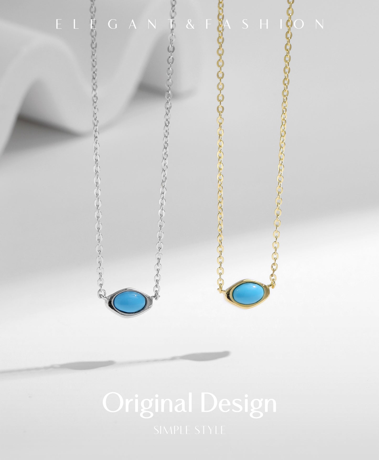 Planderful Everyday Genie Necklace – Irregular Turquoise Stacked Design