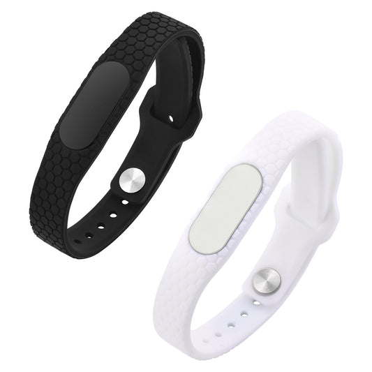 Europe America Silicone Strap Bracelet Black White Men's Accessories