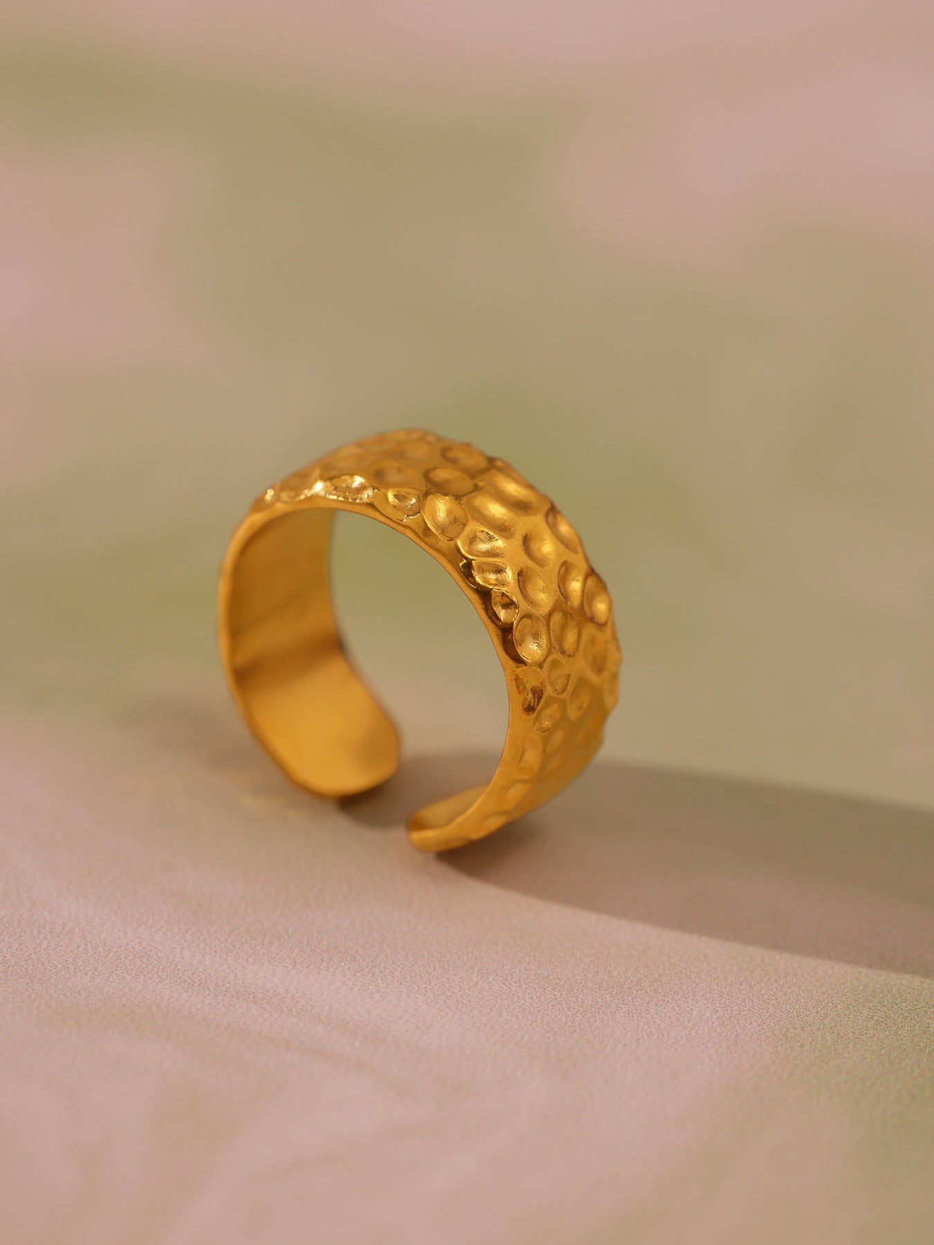 Planderful Open Ring Stainless Steel Ring Unisex Colorfast