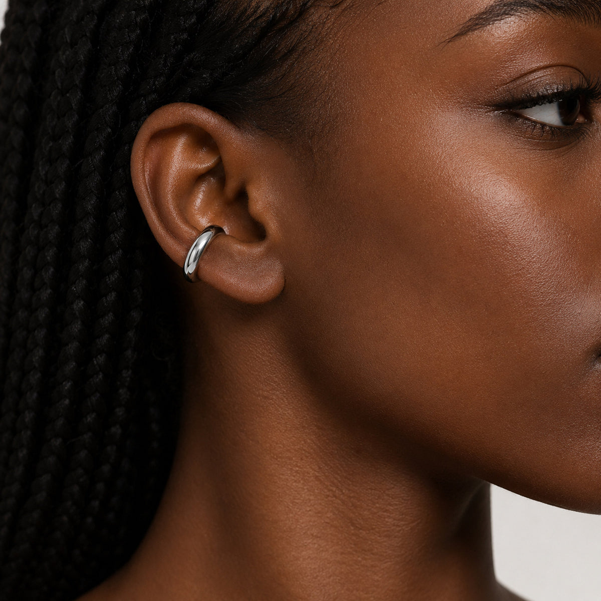 Sculptural Stainless Steel Ear Cuffs — 4 Styles