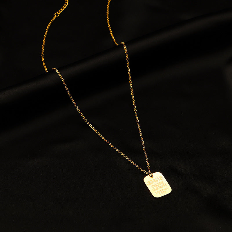 Titanium Steel Pendant Necklace