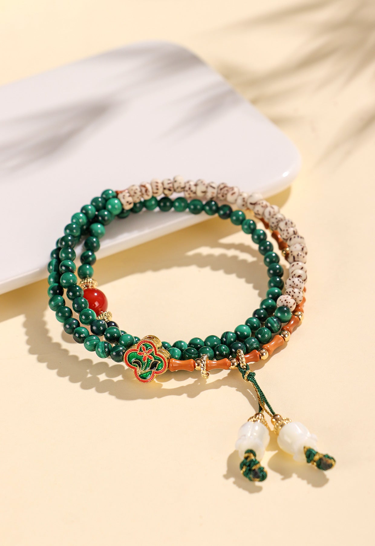 Planderful Fortune's Favor Bracelet – Elegant Gemstone and Pearl Design