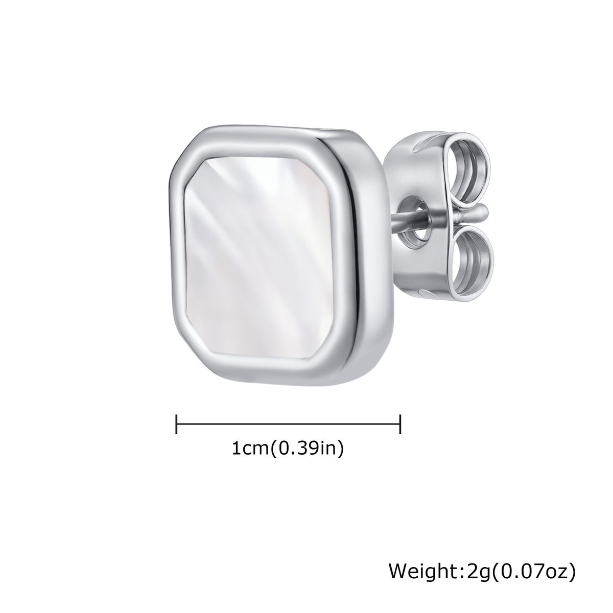 Stainless Steel Inlay Earrings — Six Styles