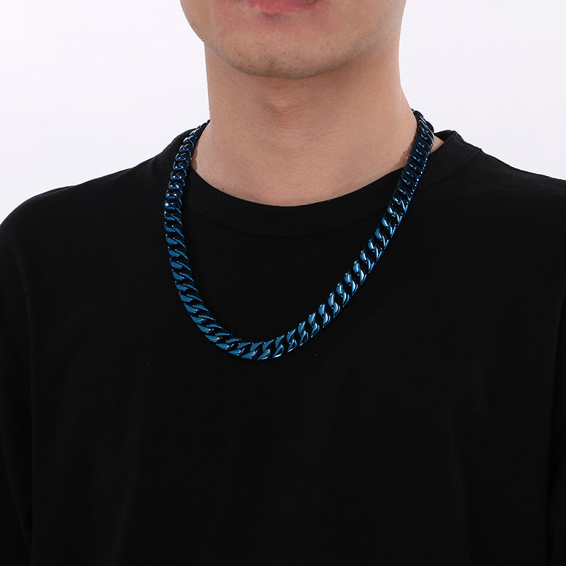 Hipster Dopamine Bracelet And 12mm Cuban Chain For Men