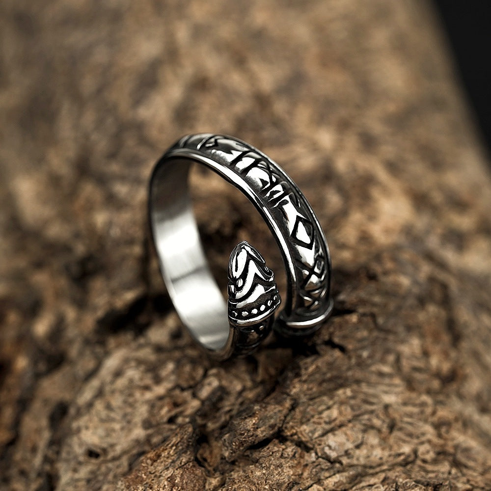European and American Jewelry Titanium Steel Ring for Men