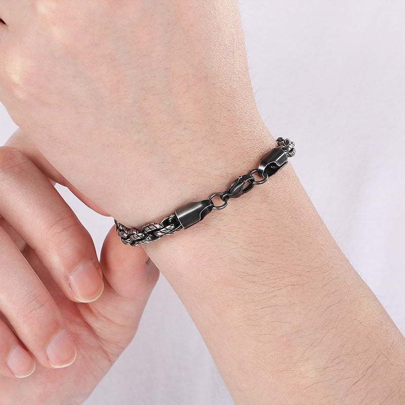 Planderful Mens Stainless Steel Versatile Chain Bracelet