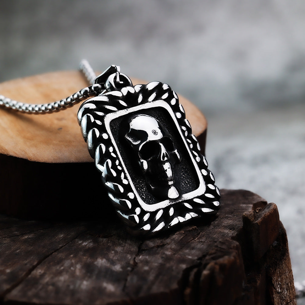 Specially for Foreign Trade Stainless Steel Skull Pendants