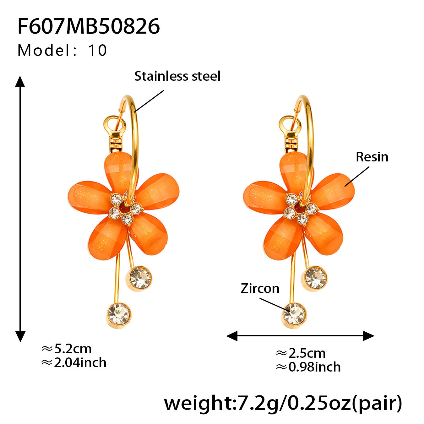 Planderful Camellia Zircon Tassel Earrings Women Stainless