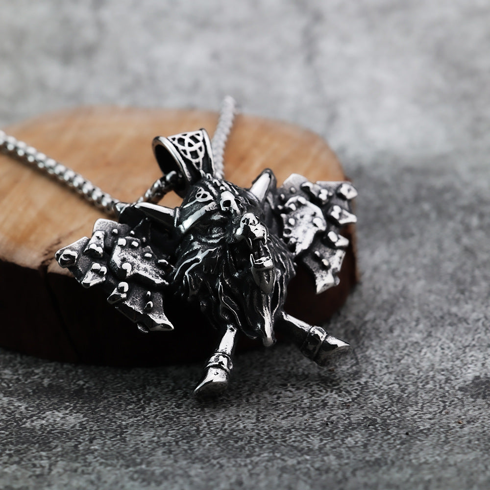 Foreign Trade Jewelry Wholesale Viking Series Odin Axe Pendant