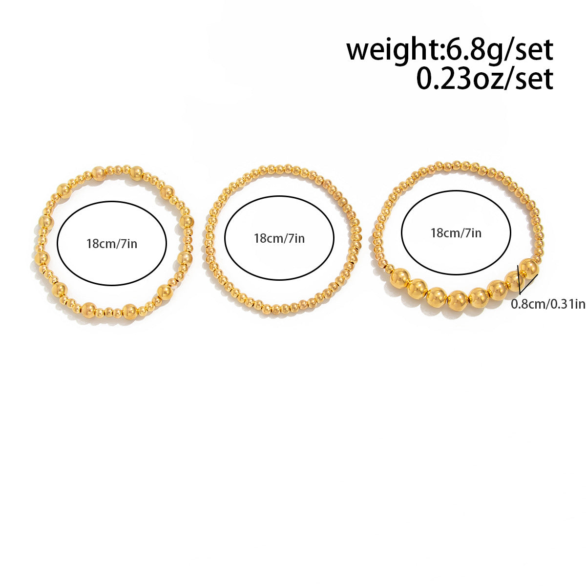 Planderful Vienna Verve Cross Beaded Elastic Bracelet Set For Women Retro Versatile Statement Jewelry