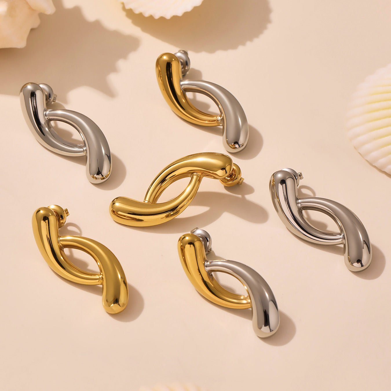 Planderful Water Drop Color Earrings For Women 18K Plated