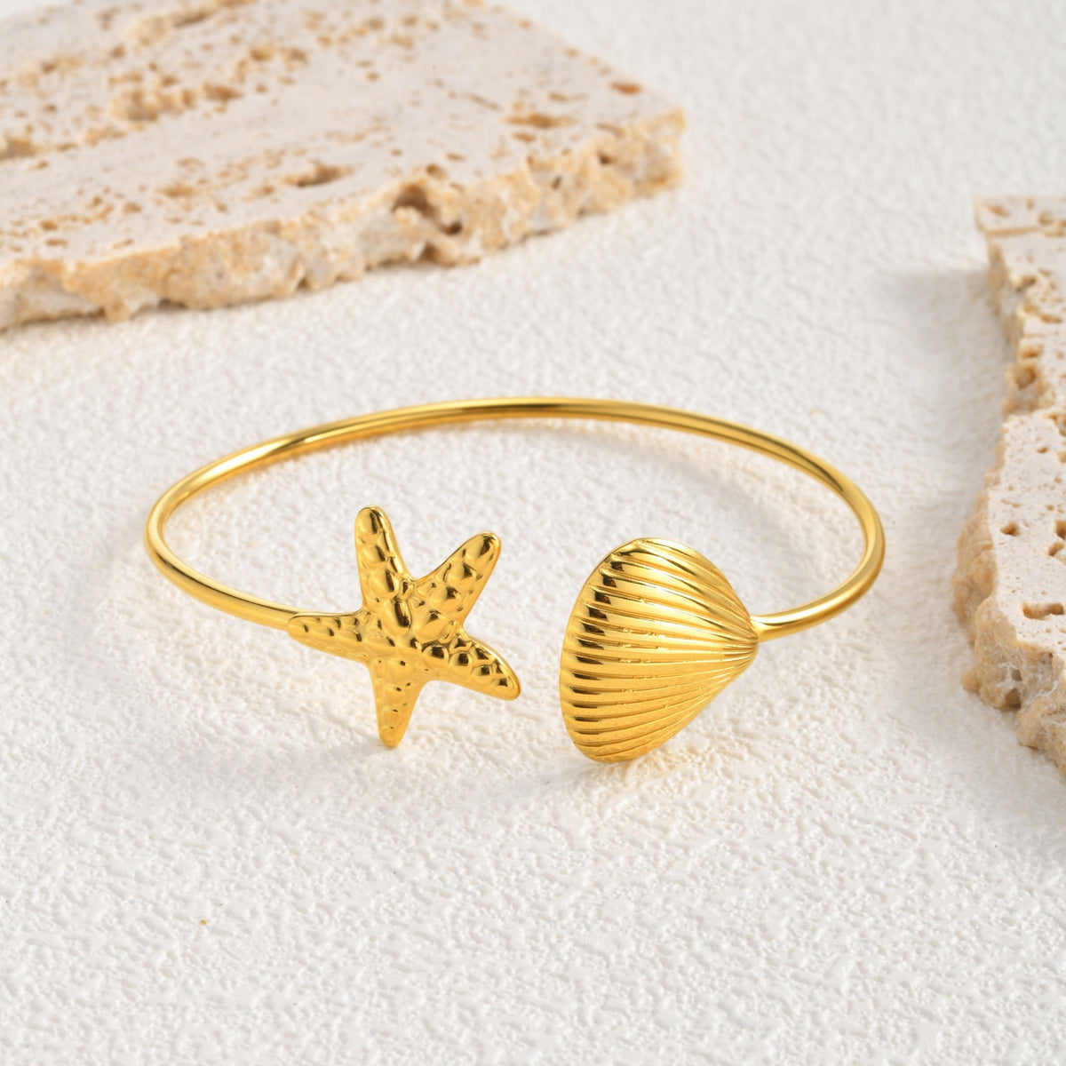Shell Adjustable Stainless Steel Bracelet Unisex