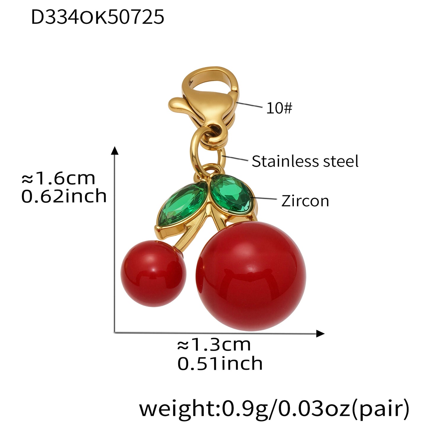 Planderful Everyday Collarbone Necklace 18K Gold Enamel