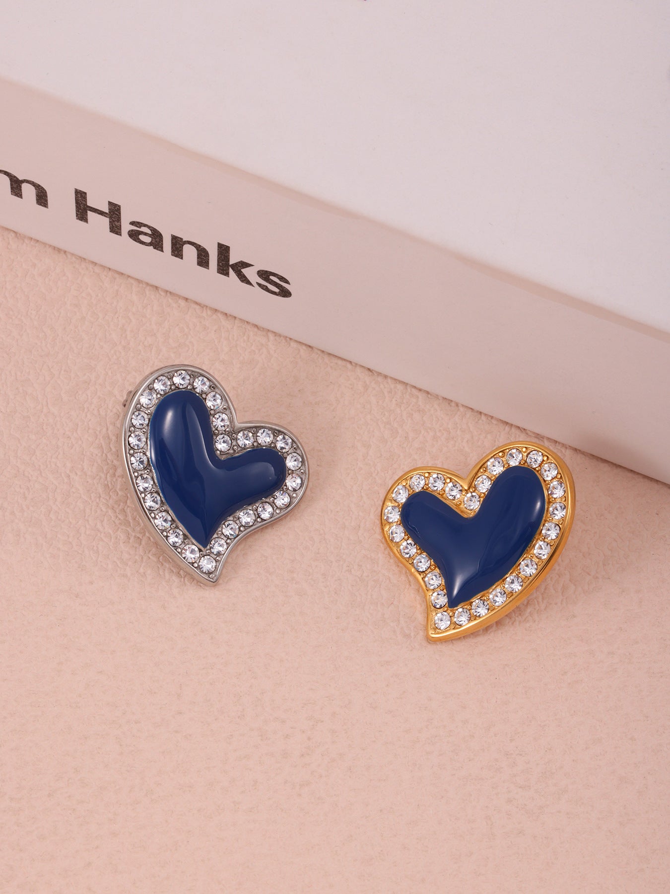 Planderful Heart Zircon Earrings For Women Luxury 18K Gold