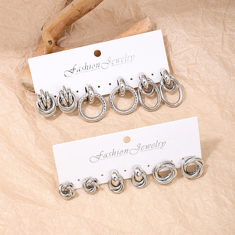 Wholesale Women's Metal Ring Earrings Set from Vienna Verve