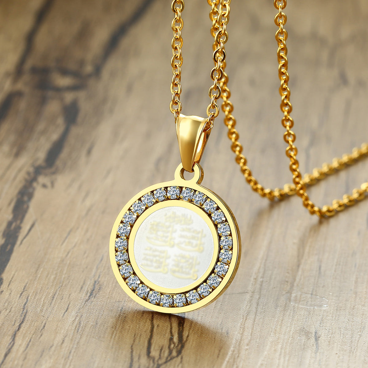 Zircon Stainless Steel Pendant for Men