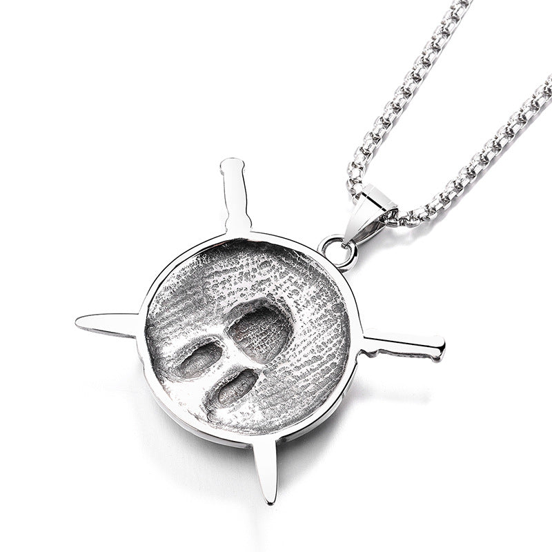 Steel Necklace – Statement Viking Warrior Pendant