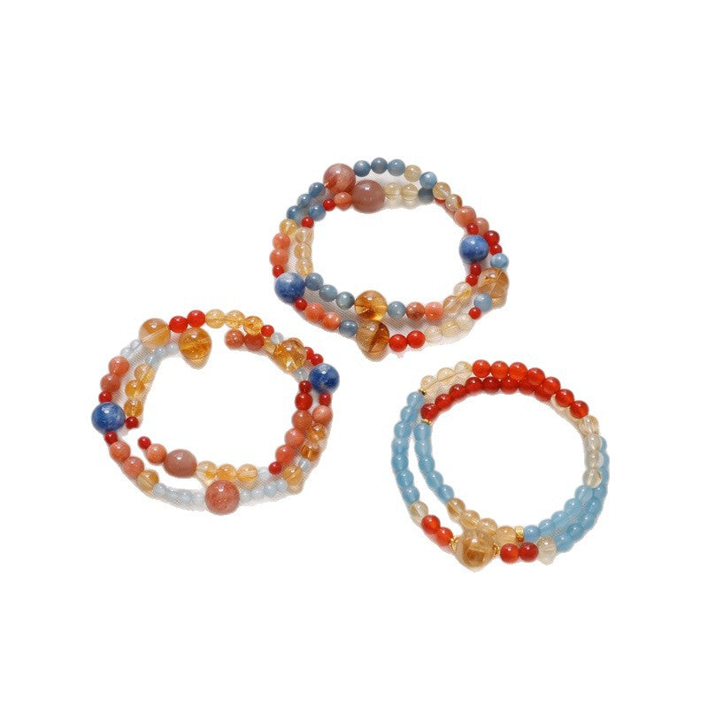 Aquamarine Crystal Bracelet