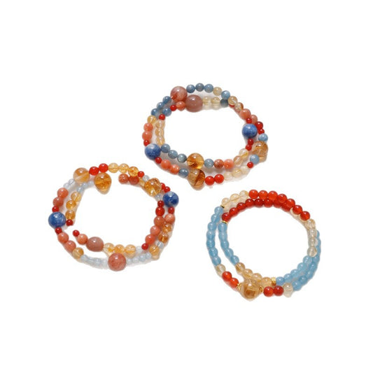 Aquamarine Crystal Bracelet