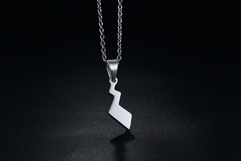 Jewelry Necklace 25.5CM Stainless Steel Lightning Tail Pendant