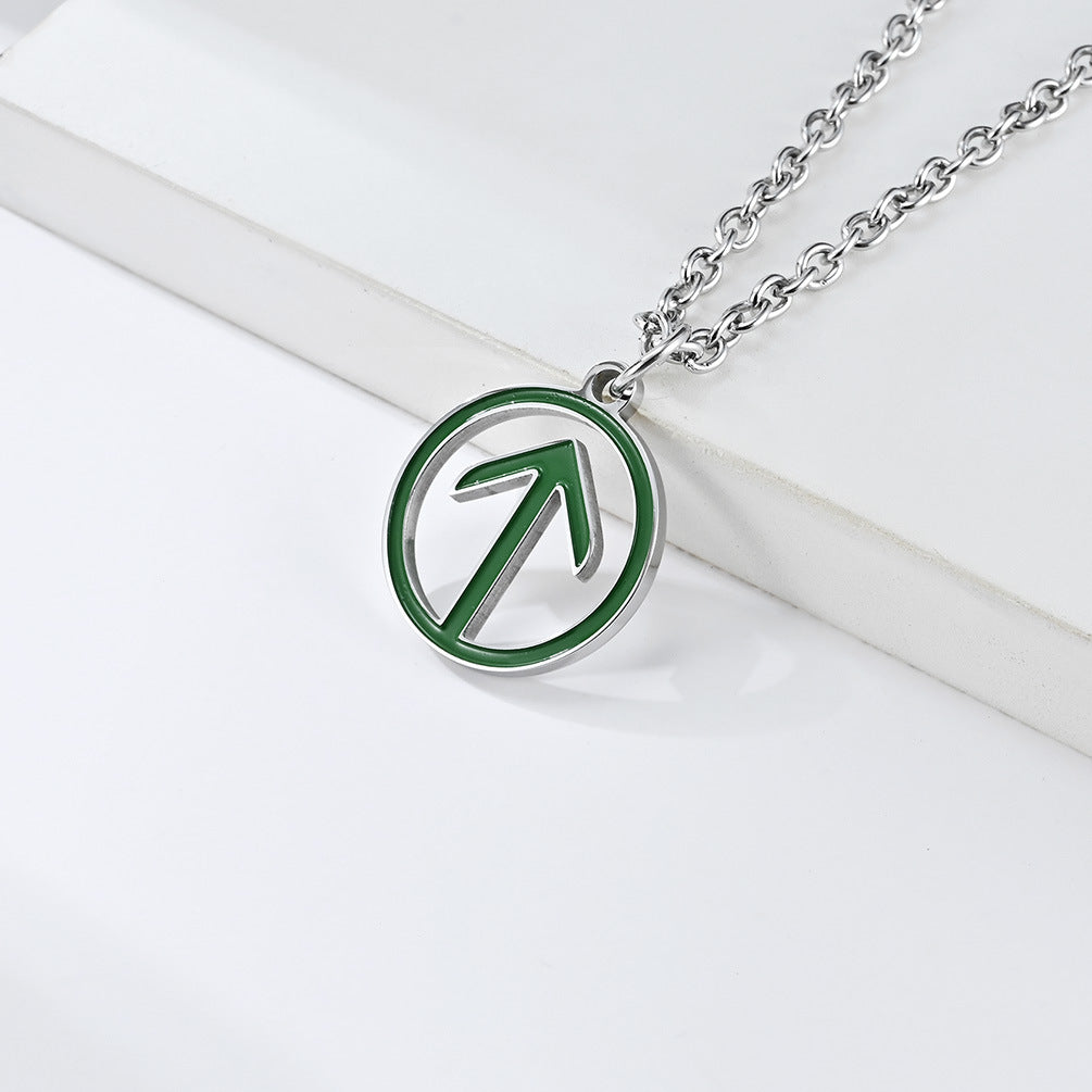 Niche Personalized Pass Code Titanium Steel Necklace Pendant