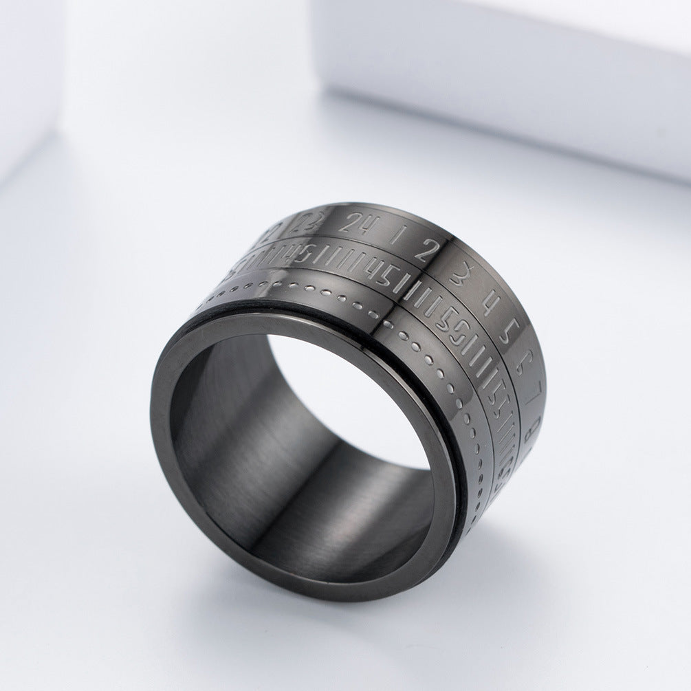 Steel Ring Statement Oversized Hip Hop
