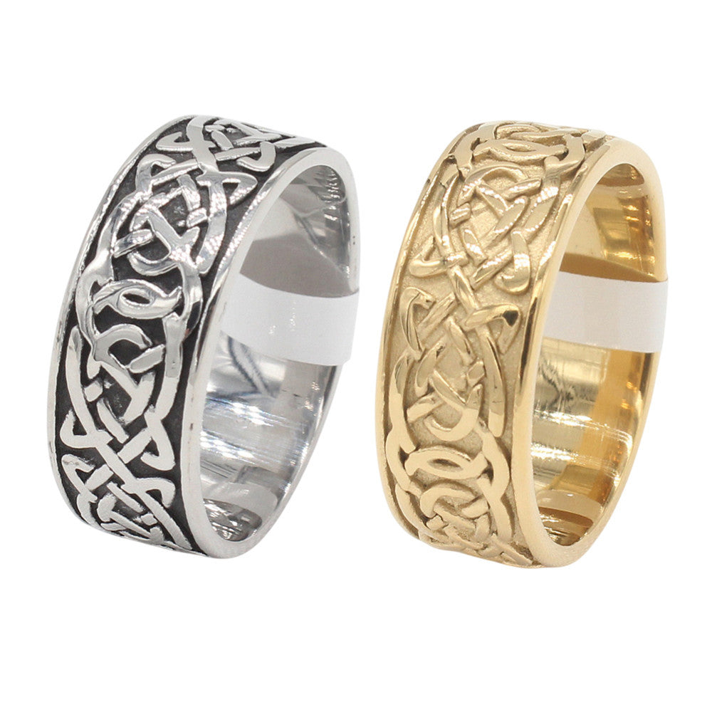 Viking Pattern Ring Titanium Steel Unisex Durable Nordic Totem Design By Planderful For Men And Women