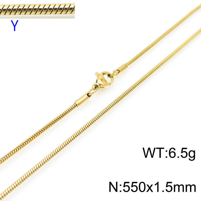Foreign Trade E-Commerce Supply Stainless Steel Men's And Women'S Necklaces, Jewelry, Titanium Steel