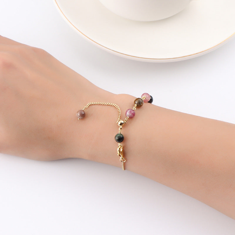 Lucky Crystal Tourmaline Bracelet for Girls - Planderful Collection