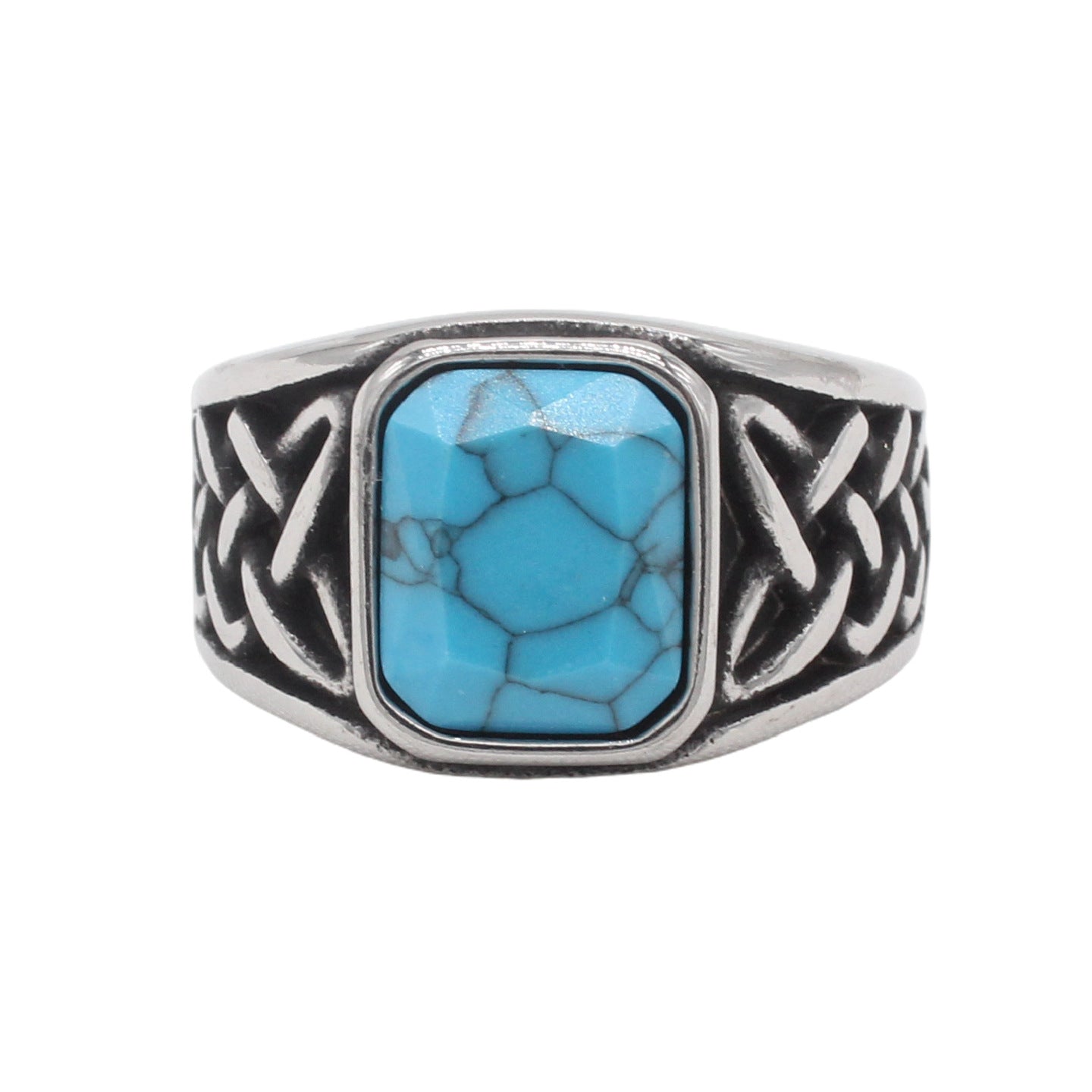 Viking Pattern Titanium Ring Unisex Durable Statement Jewelry Planderful For Men And Women
