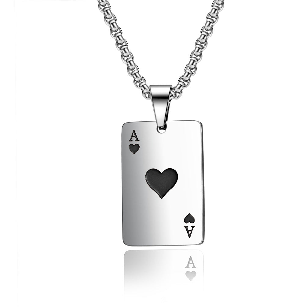 Cross-Border Hot-Selling Stainless Steel Hearts Necklace