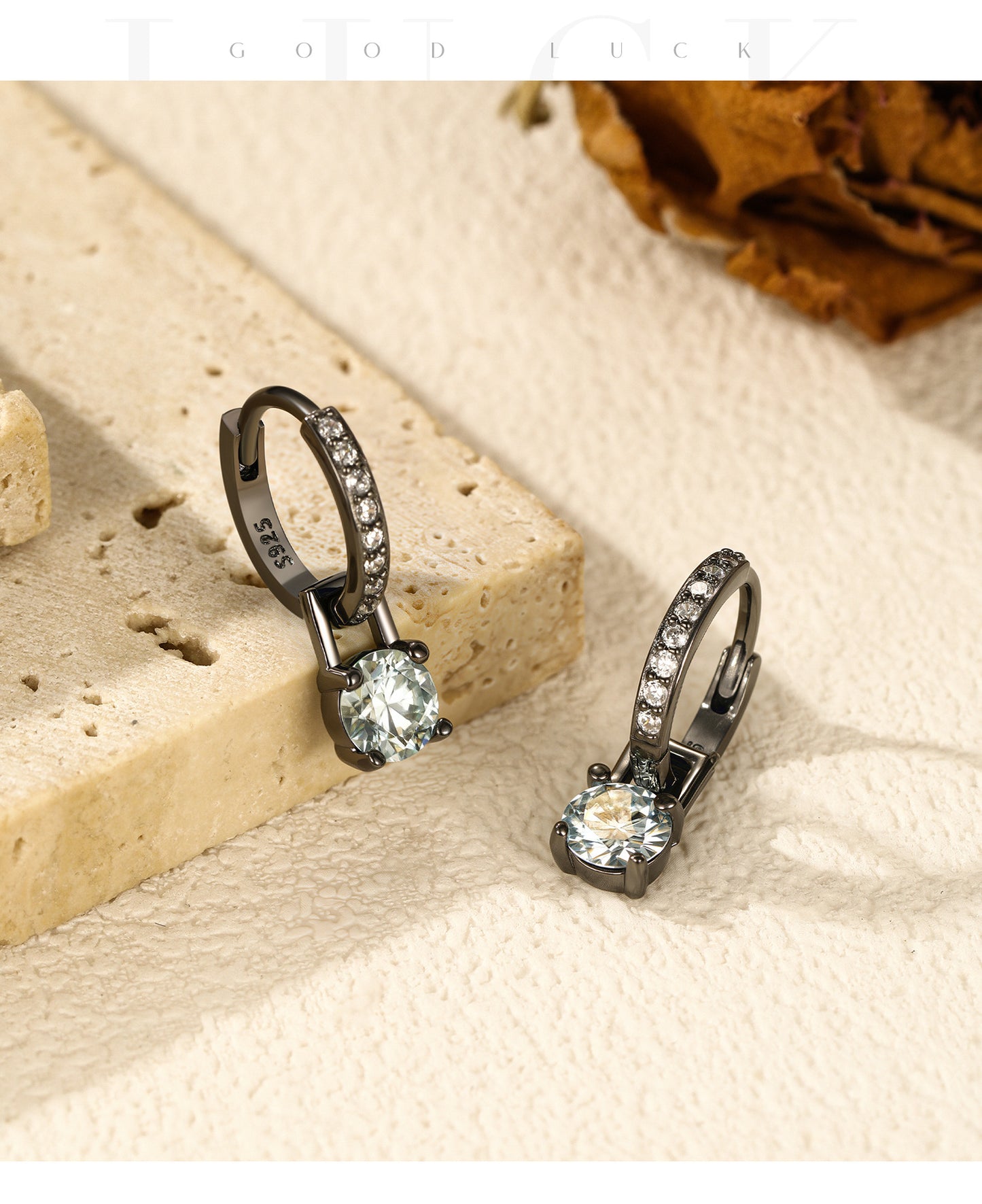 Planderful Moissanite Sparkling Earrings – Elegant Light Green Moissanite Design