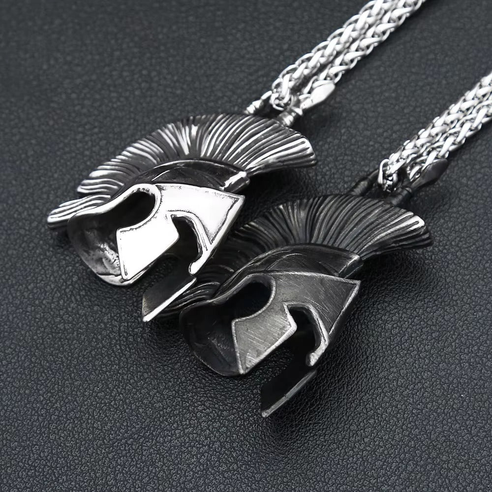 Punk Spartan Stainless Steel Pendant Necklace
