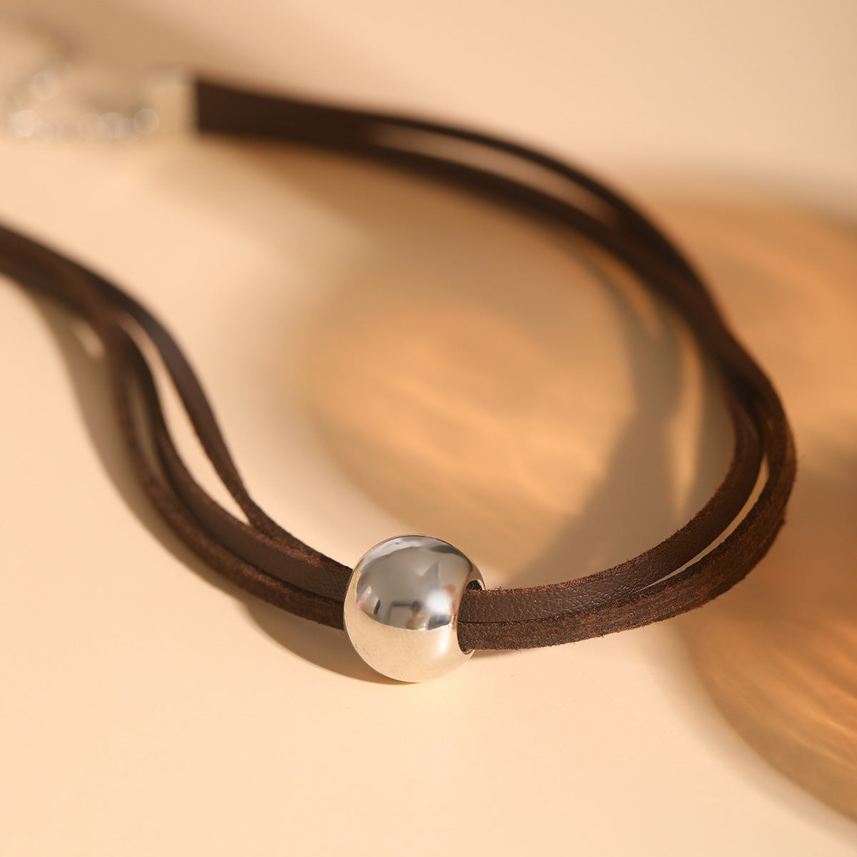 Vienna Verve Adjustable Round Bead Collar Necklace