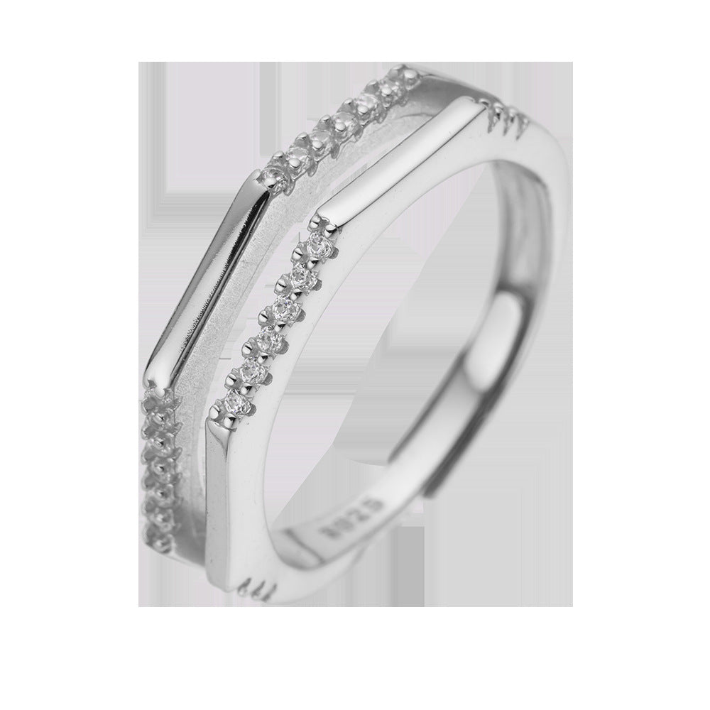 New Ring Wholesale Women's Irregular Sterling Silver Adjustable