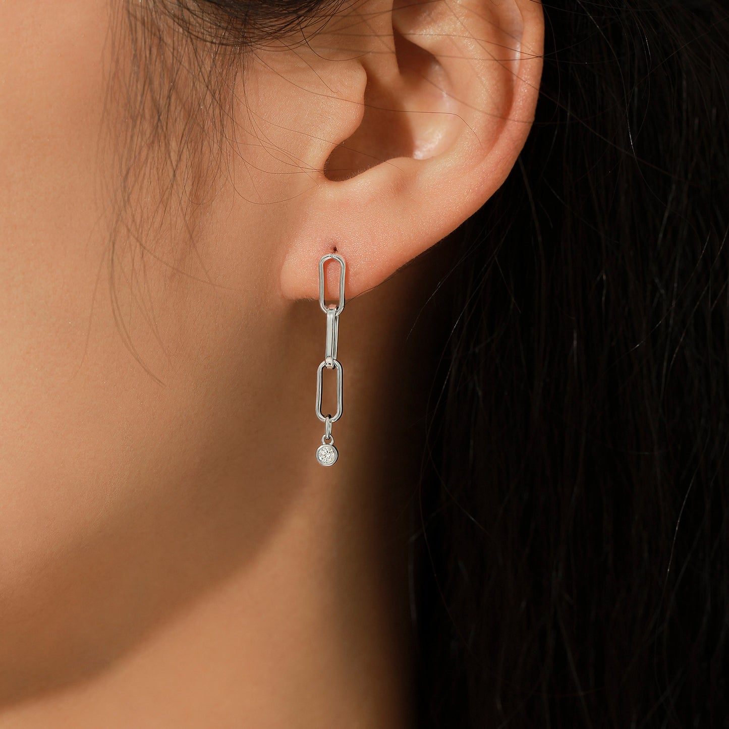 Planderful Moissanite Sparkling Earrings – Simple and Shiny Design