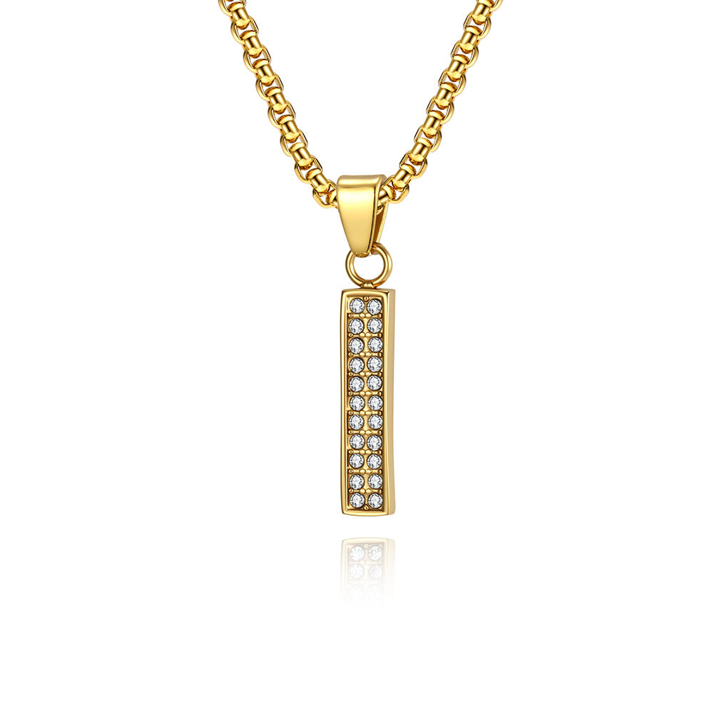 Stainless Steel Number Pendants — Chain Optional