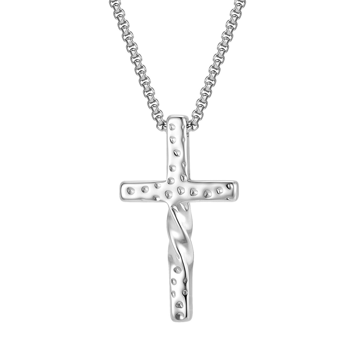 Hot-Selling Unisex Hip-Hop Stainless Steel Cross Necklace T-Shirt With Chain