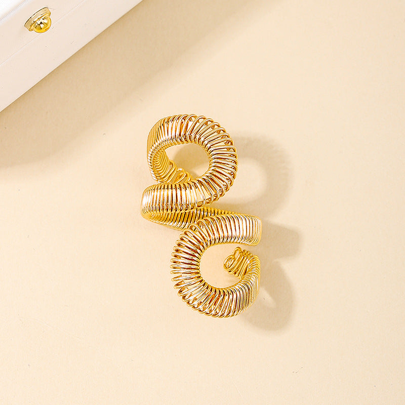 Elegant Cross-Border Metal Ring for Women - Vienna Verve Collection