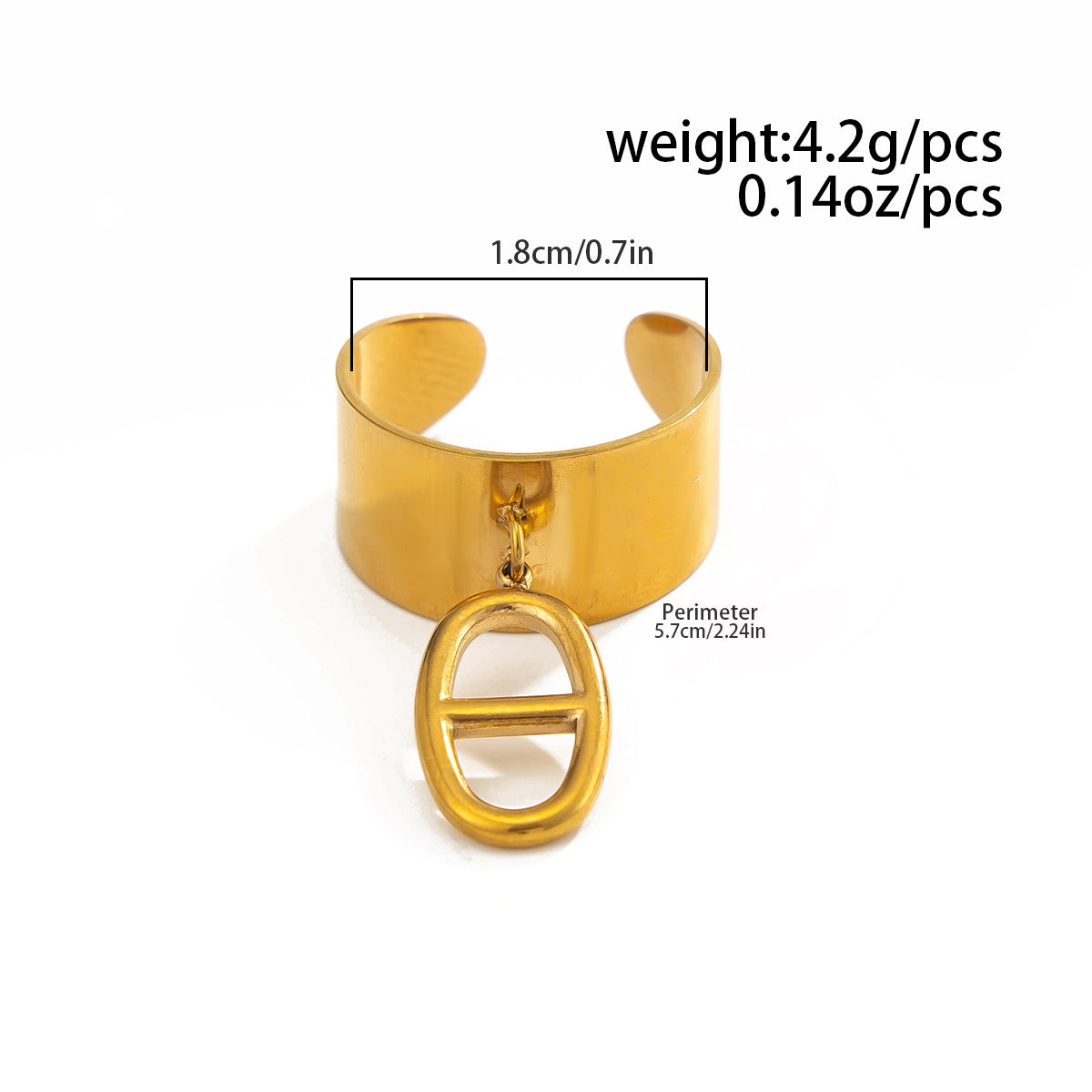 Planderful Stainless Steel Butterfly Ring For Women Vienna Verve Vacation Style Hollow Geometric Opening Jewelry