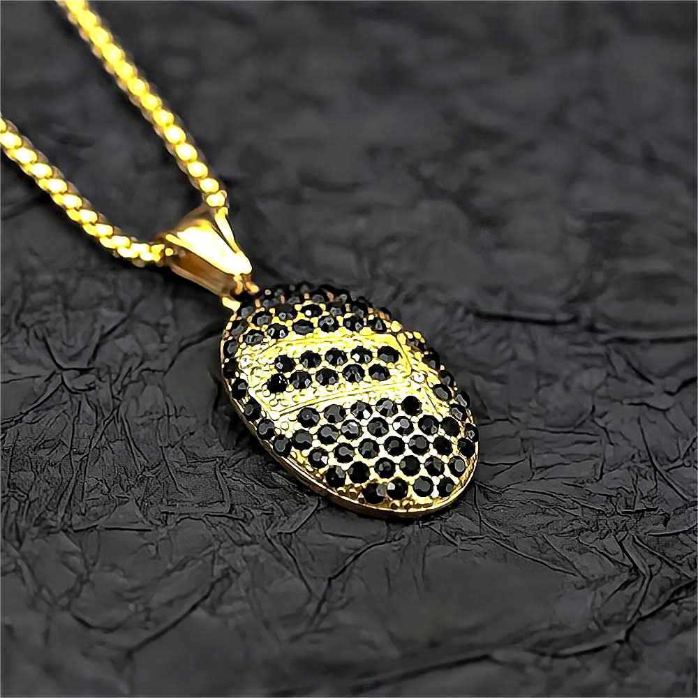 Zodiac Zircon Stainless Steel Pendant Necklace