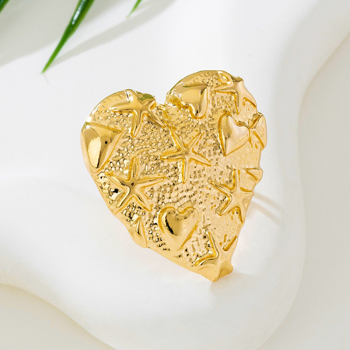 Stylish Metal Love Ring for Women by Planderful