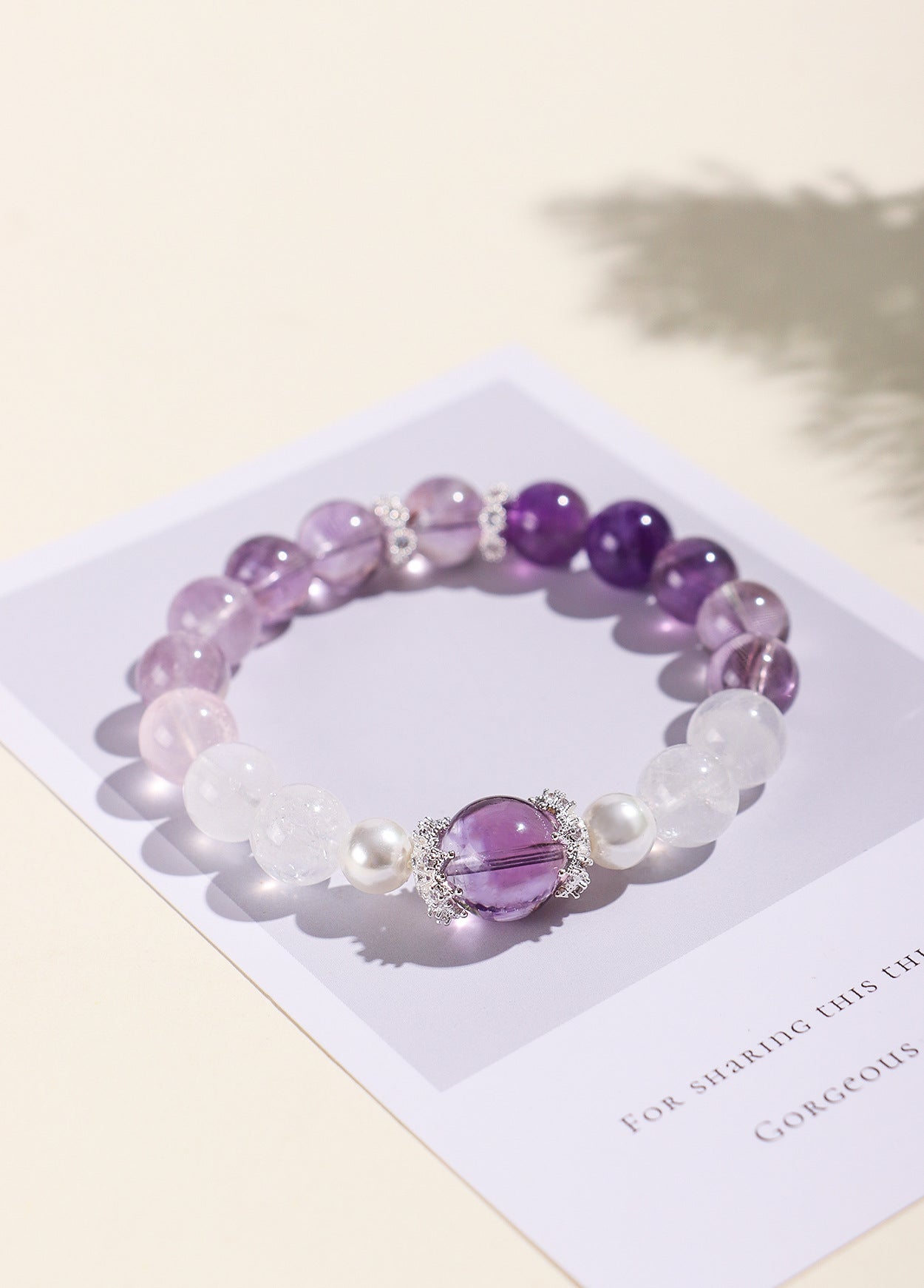 Planderful Fortune's Favor Amethyst Bracelet – Elegant Crystal Design