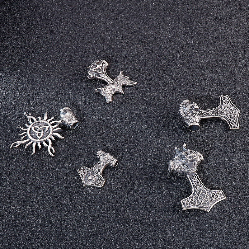 Majestic Lion Head Pendant in Titanium Steel for Men