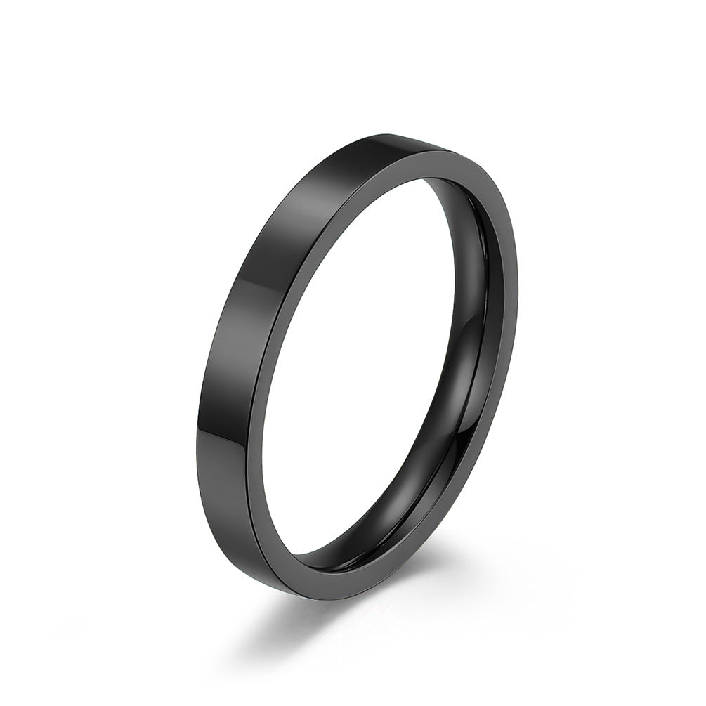 Simple 3MM Stainless Steel Stackable Ring for All