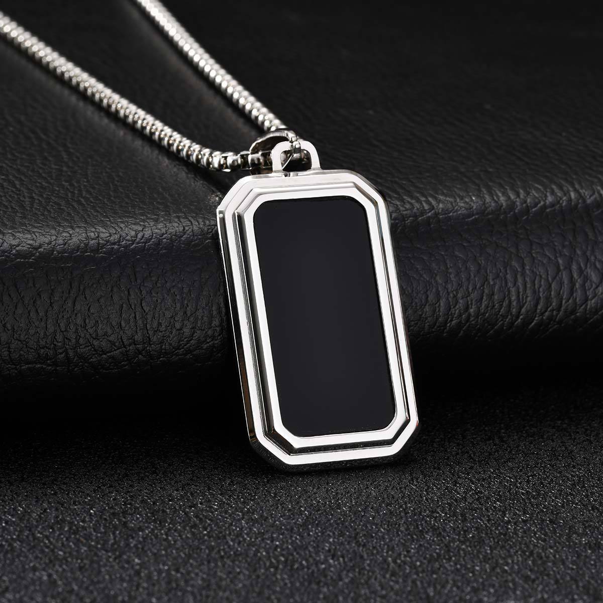 Minimalist Stainless Steel Pendant for Men