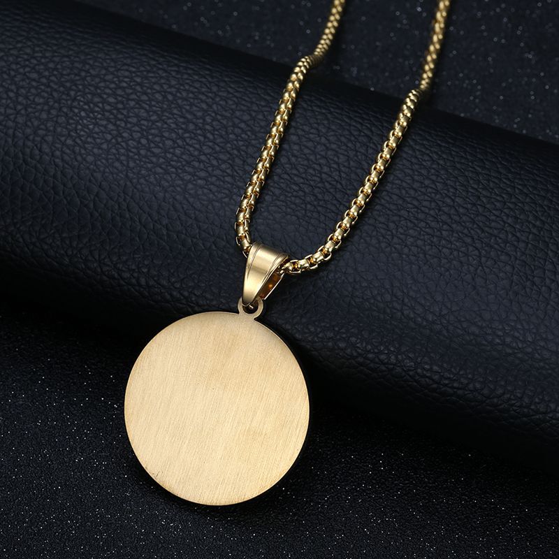 Stainless Steel Necklace - Minimalist Panda Pendant