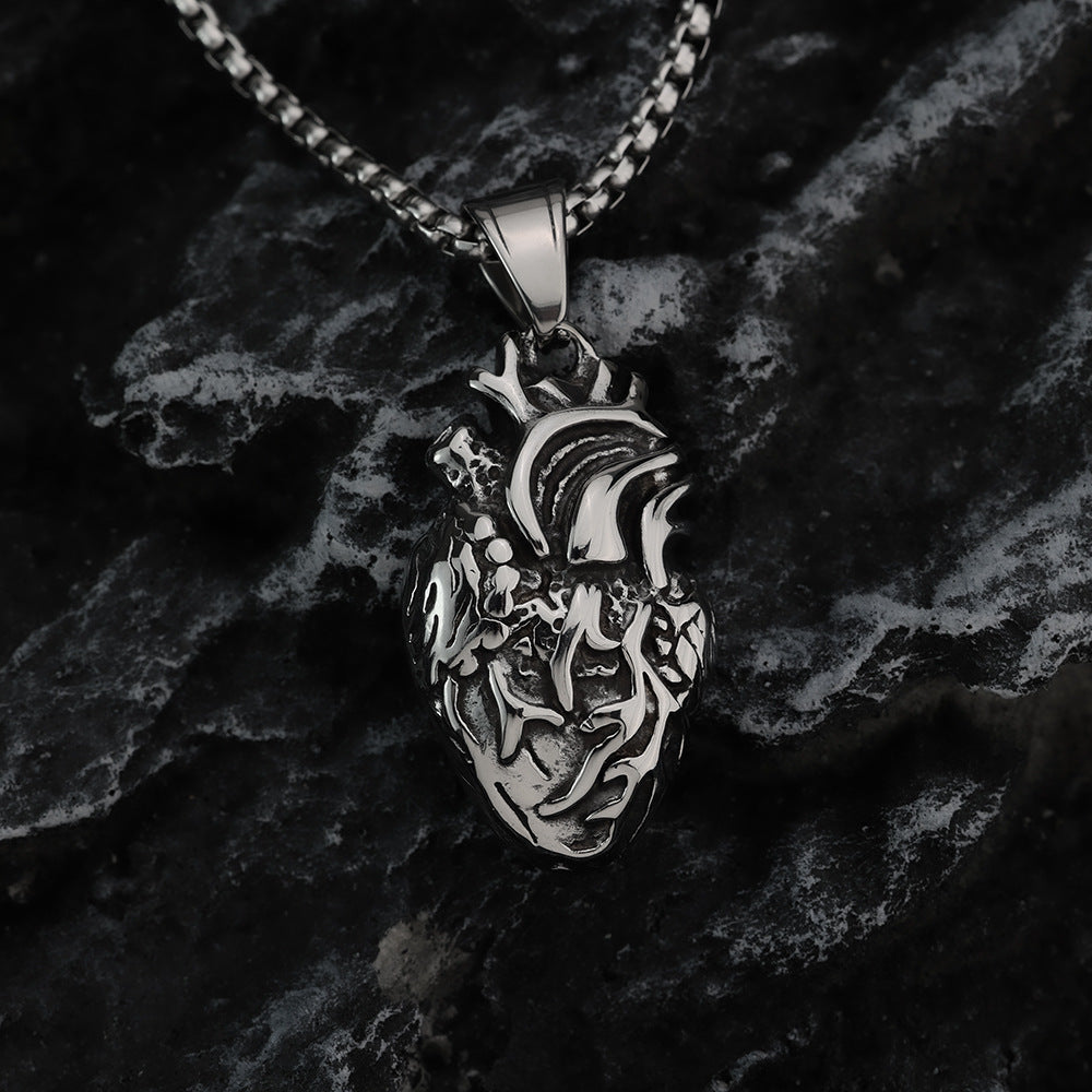 European And American Retro Stainless Steel Men's Pendant Necklace