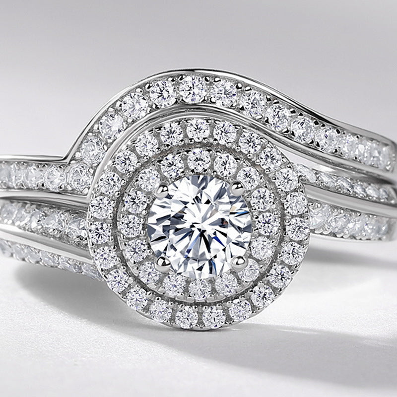 Planderful Twist Moissanite Sterling Silver Ring – 4.5 × 4.5 mm, 0.3 ct